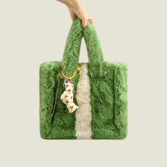 Faux Fur Women's Tote Bag Soft Plush Shoulder Messenger