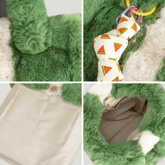 Faux Fur Women's Tote Bag Soft Plush Shoulder Messenger