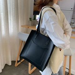 Large Capacity Faux Leather Shoulder Bag for Women