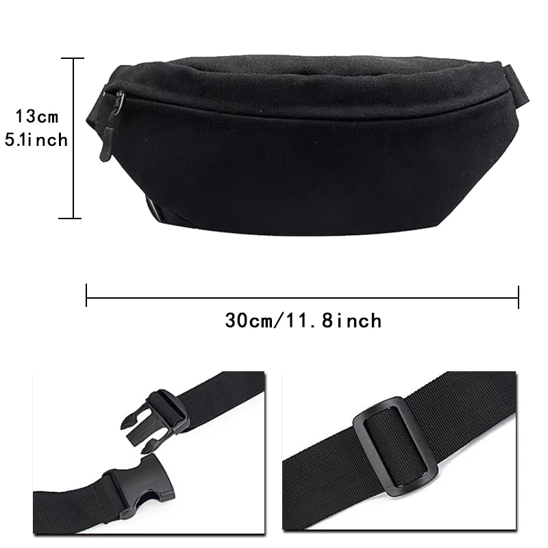 Feather Love Printing Waist Bag Men and Women Universal Chest Pack
