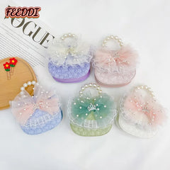 Girls' Princess Bow Shoulder Crossbody Mini Coin Purse