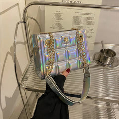 Feisifan Silver Clutch Bag Banquet Wedding Party Purse Evening Bags
