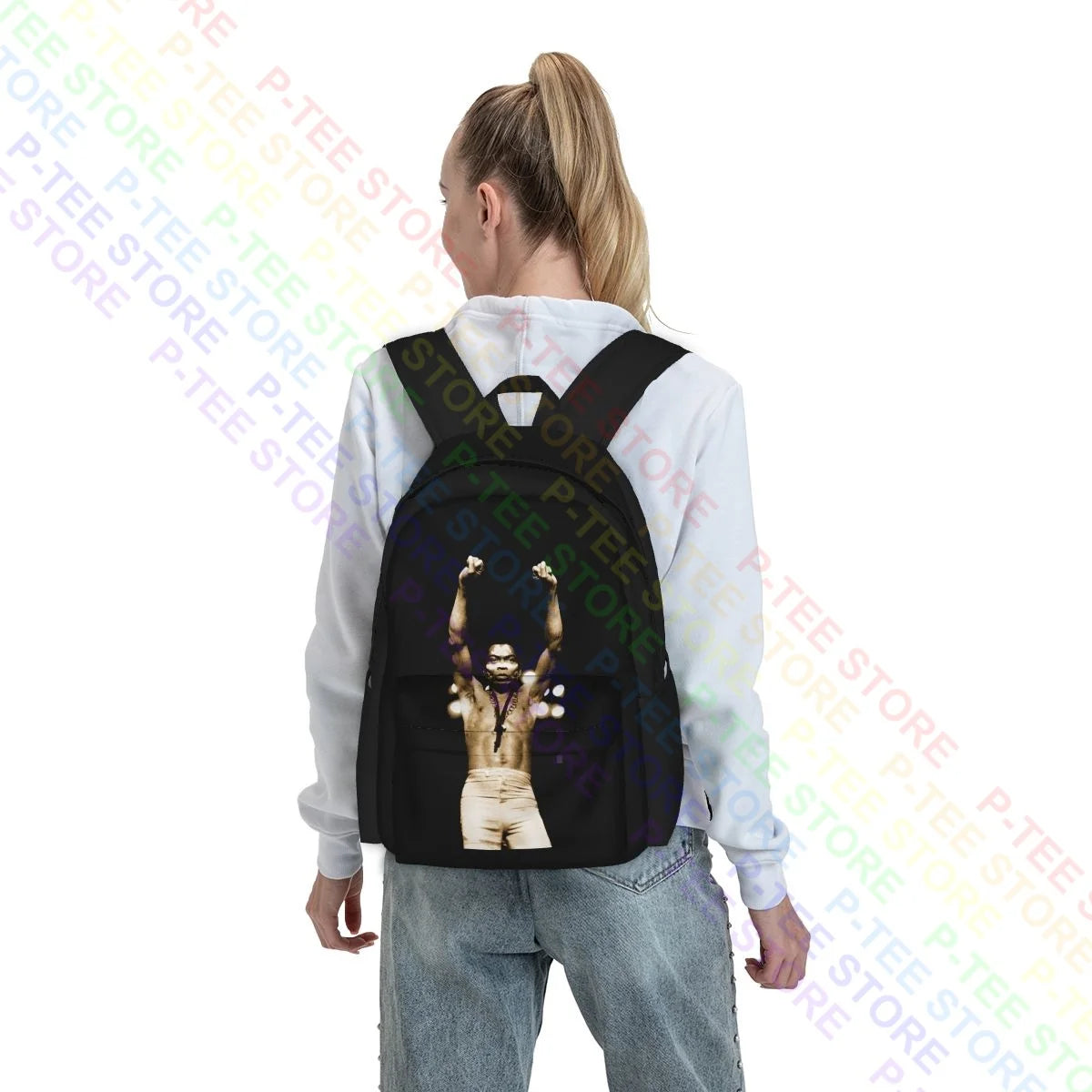 Fela Kuti Print Art Backpack Shopping Bag