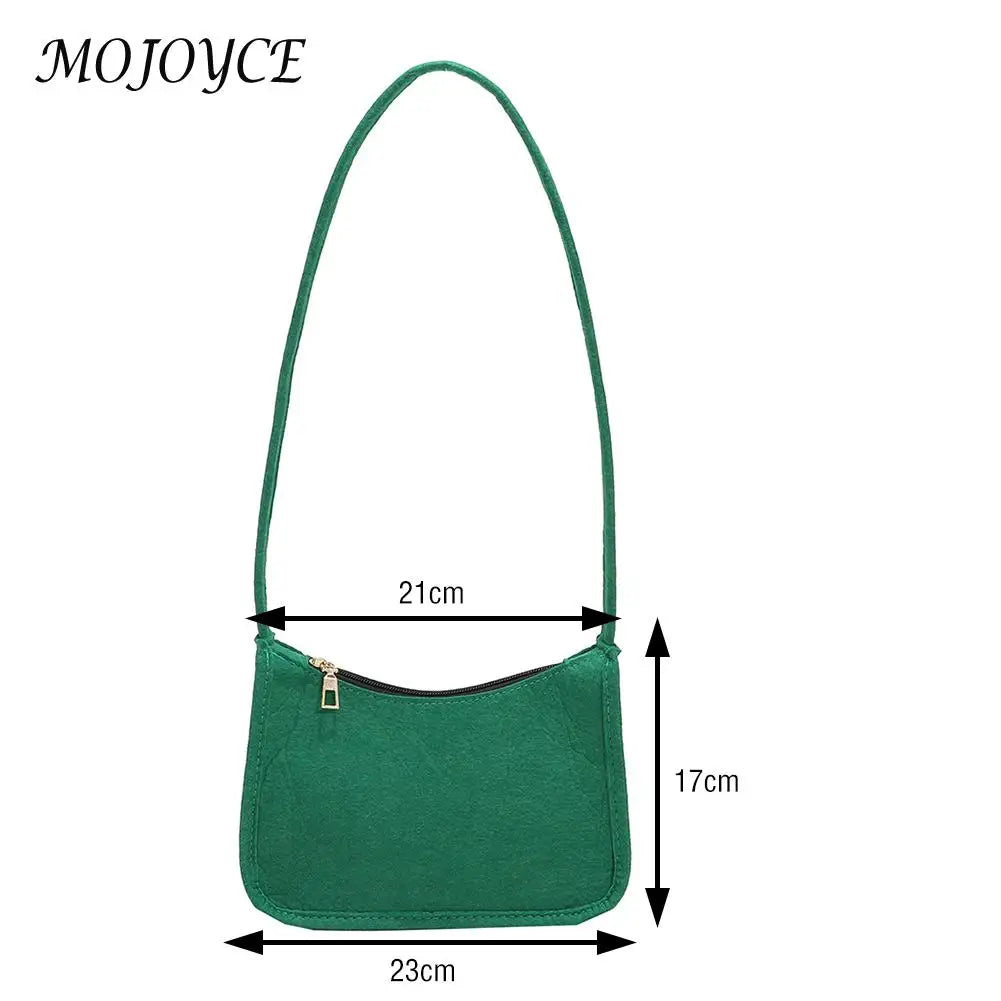 Solid Shoulder Bag Female Messenger Bag Women Zipper Handbag