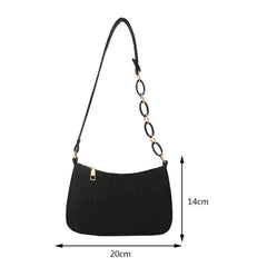 Felt Women's Shopping Bag Handbags Chain Shoulder Underarm Bag
