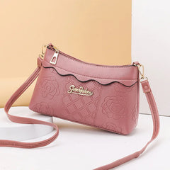 Fem Embossed Diagonal Shoulder Bag Joker Rose Packet