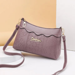 Fem Embossed Diagonal Shoulder Bag Joker Rose Packet