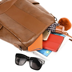Women's Anti-theft Backpack Classic PU Leather Shoulder Bag