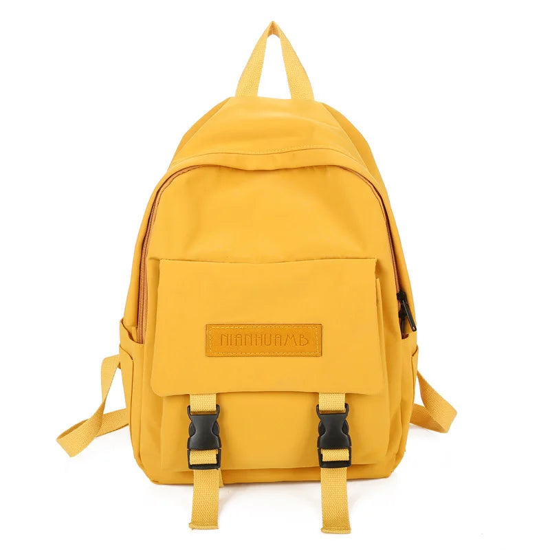 Women Backpack Casual Solid School Bag Shoulder Bag