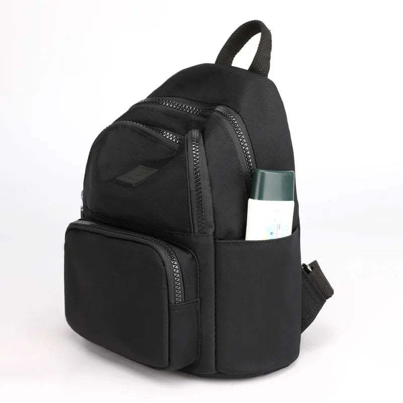 Women's Casual Solid Schoolbag Travel Backpack