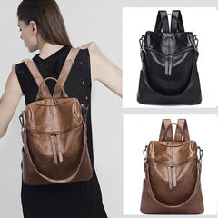 Wild Travel PU Backpack Women Leisure Bag