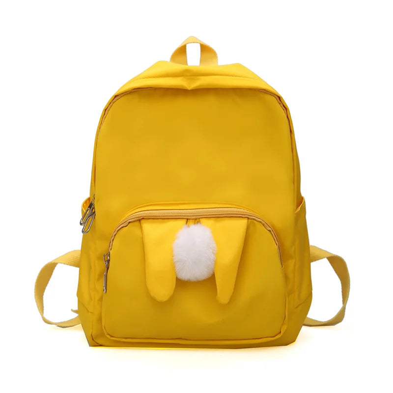 Women's Large Capacity Backpack with Hairball, Waterproof Travel Shoulder Bag