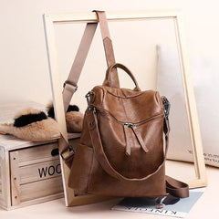 Women's Leather Travel Backpack Leisure Bag