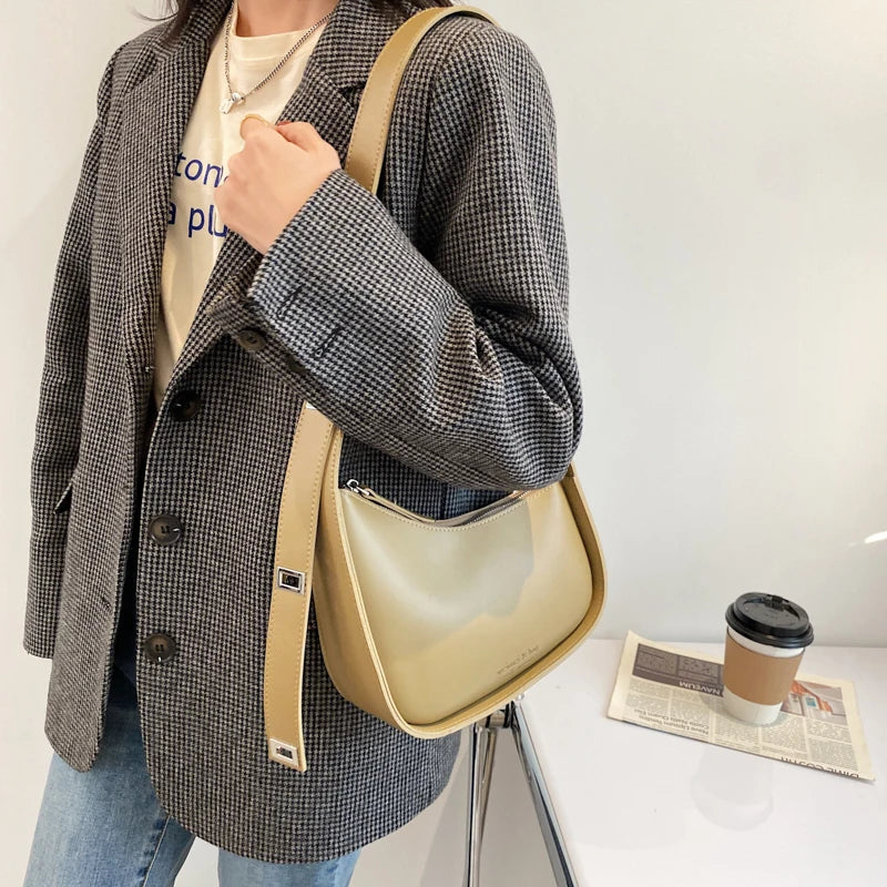 Women's PU Leather Shoulder Bag Ladies Messenger Purse Handbag
