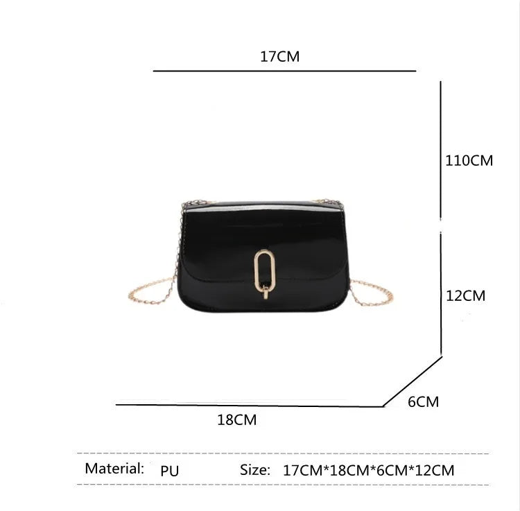 Retro Messenger Bag Lock Shoulder Bag