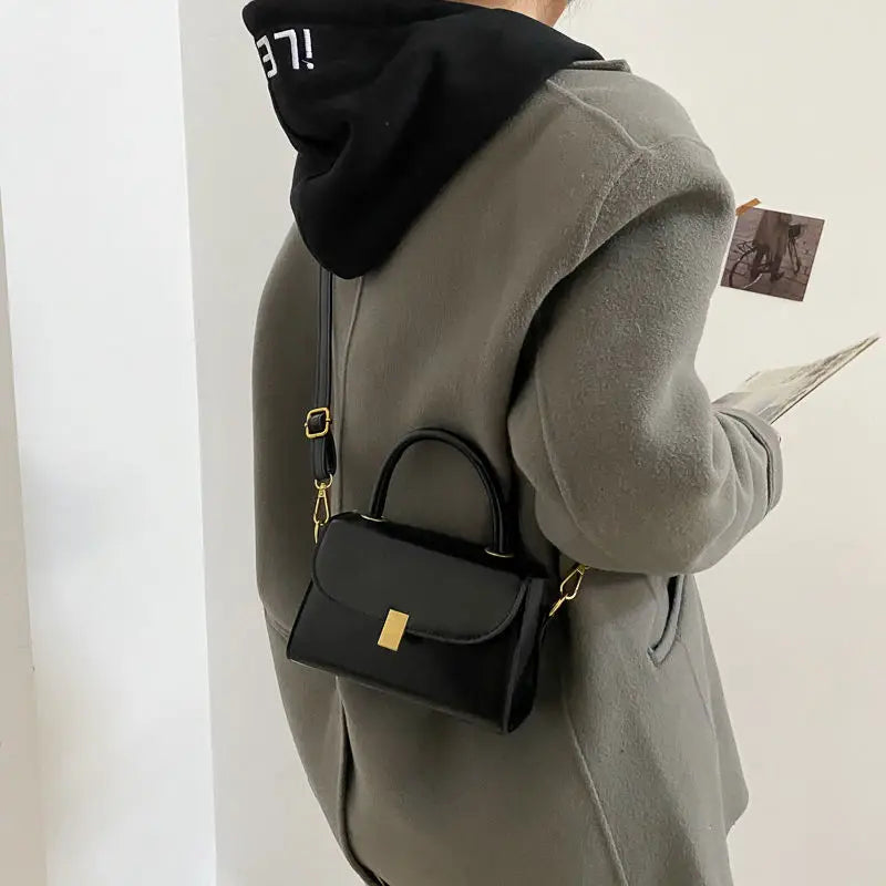 Female PU Leather Crossbody Bag with Senior Sense