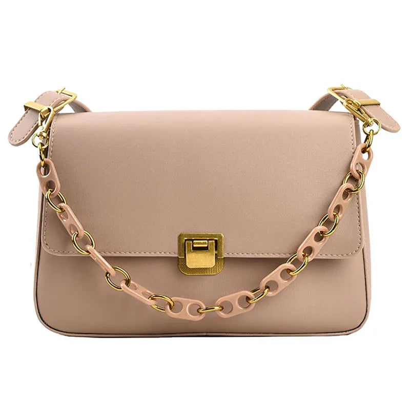 Tote Bag Pu Leather Crossbody Shoulder Square Handbag Women's Totes