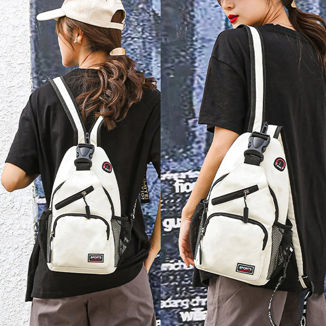 Women's Crossbody Shoulder Bag Chest Pack Travel Sports Waist Pack