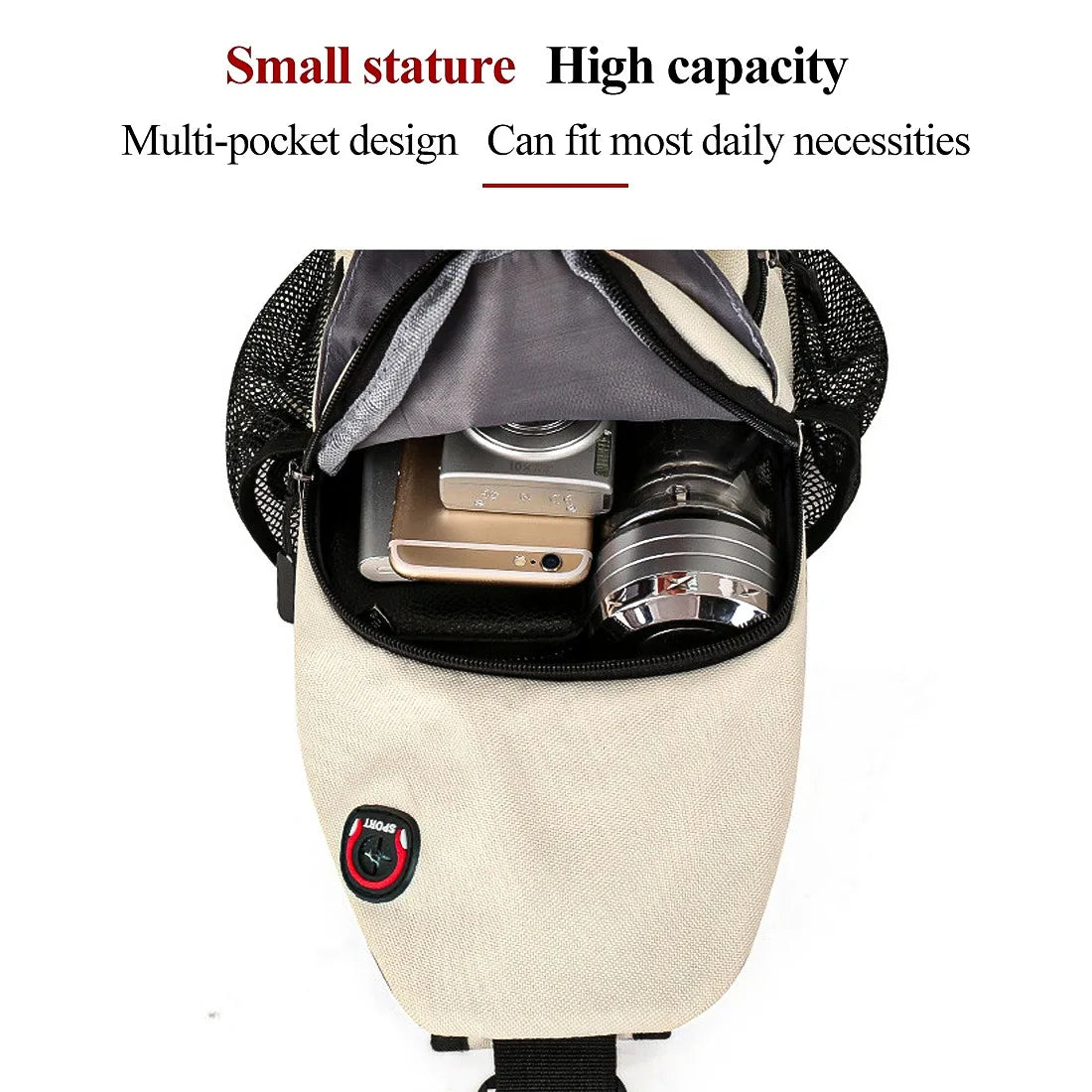 Women's Crossbody Shoulder Bag Chest Pack Travel Sports Waist Pack
