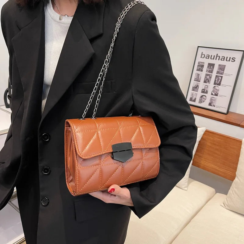 Leather Crossbody Bag for Women Shoulder Purse Handbag