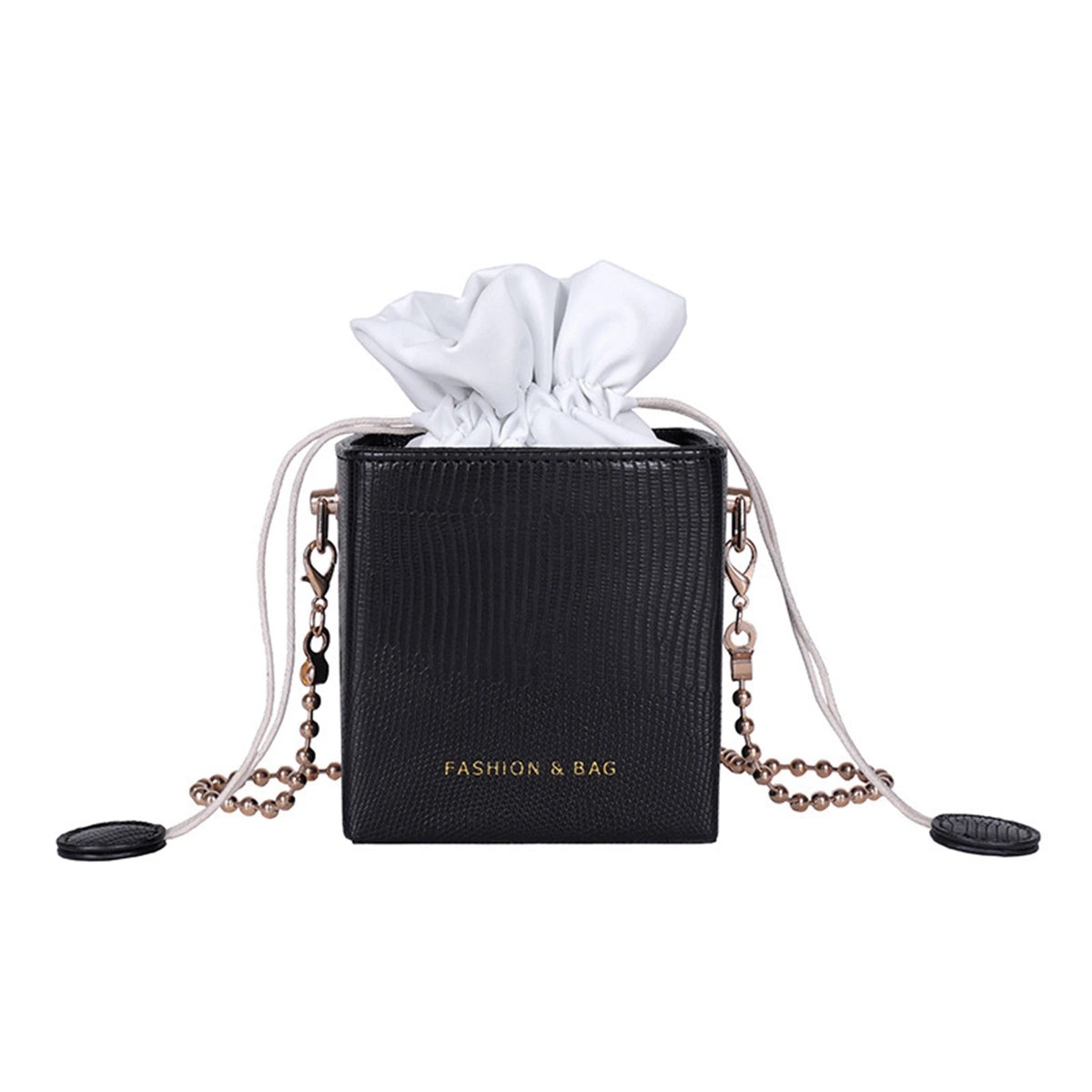 Letter Print Shoulder Bag Messenger Bag for Women Yellow