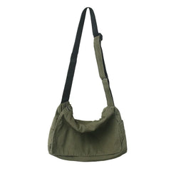 Female Canvas Hobo Shoulder Bag Y2K Student Leisure Medium Size