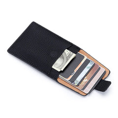 Female Card Holder Leather Mini Wallet Change Coin Pouch Money Clip Bag