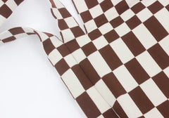 Retro Crochet Plaid Side Sling Shoulder Bag Y2K Soft Knitted Flap Crossbody