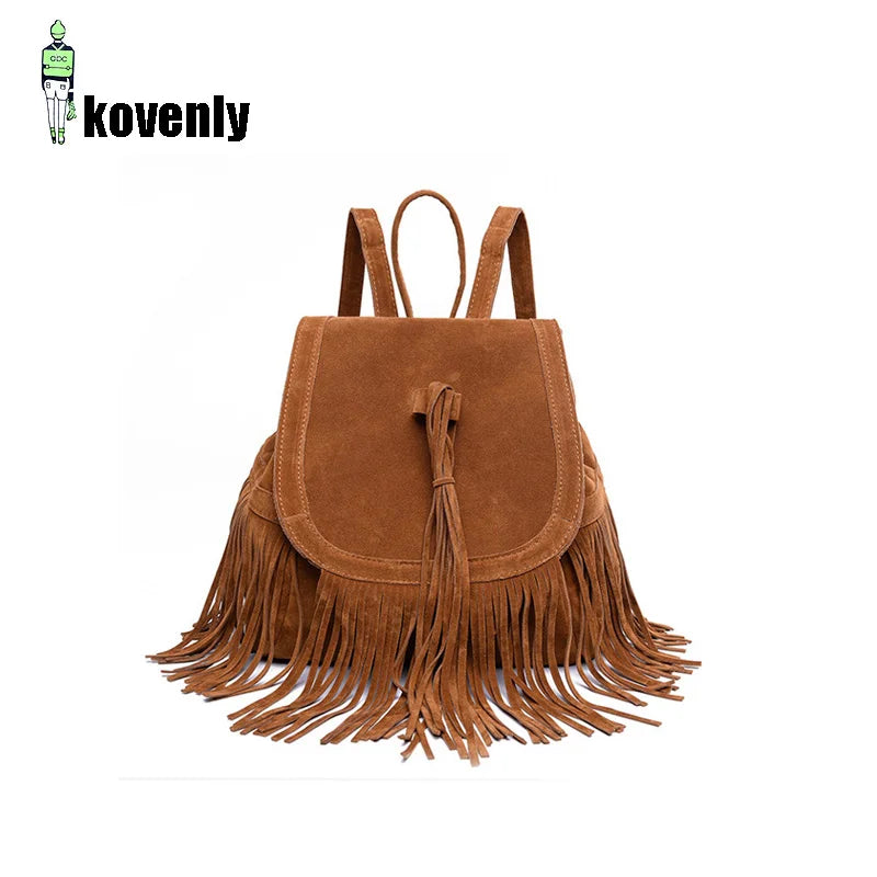 Women's Ethnic Style Canvas Bucket Backpack