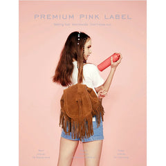 Women's Ethnic Style Canvas Bucket Backpack