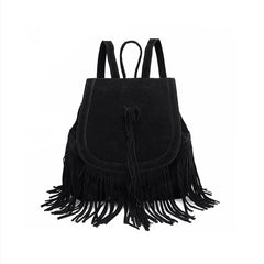 Women's Ethnic Style Canvas Bucket Backpack