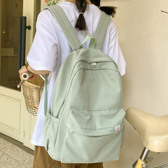 Female College Bag Cotton Fabric Student Women Backpacks