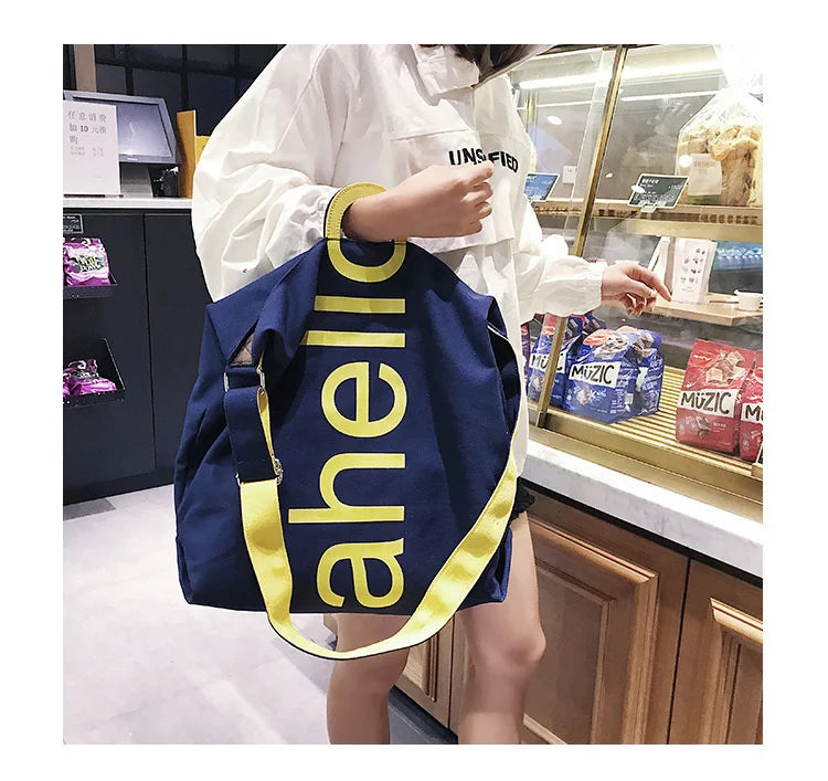 Canvas Crossbody Bag Women Tote Handbag Shoulder Messenger Sac A Main