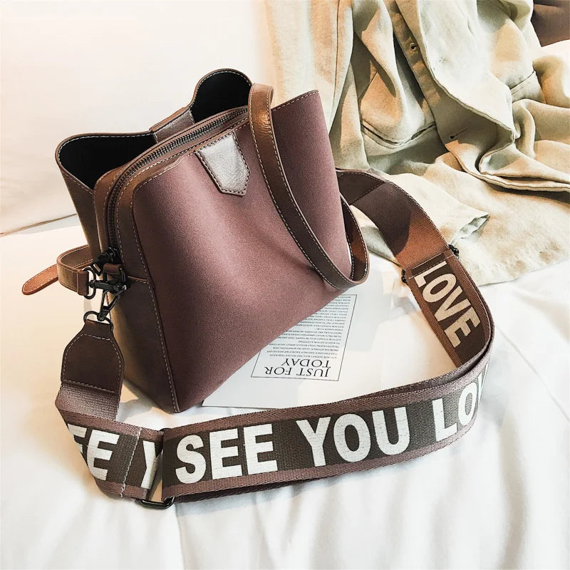 Women's Crossbody Bag Pu Leather Handbag Shoulder Messenger Sac a Main