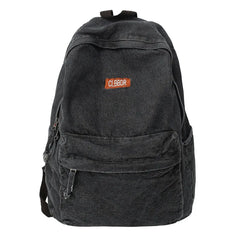 Female Denim Vintage College Backpack Student Girl Laptop School Bag