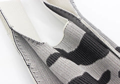 Female Easter Bunny Knitted Vest Shaped Tote Bag Vintage Stylish Crochet