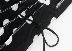 Women's Crochet Pleated Polka Dots Underarm Bag