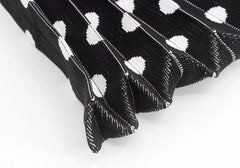 Women's Crochet Pleated Polka Dots Underarm Bag