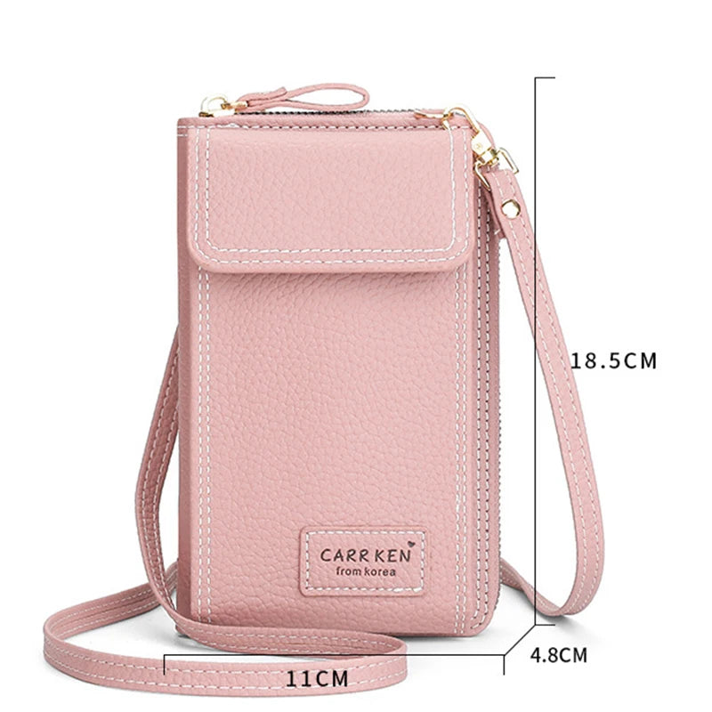 Women's Large Capacity Shoulder Bag Waterproof Soft Leather Purse