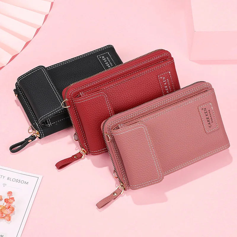 Women's Large Capacity Shoulder Bag Waterproof Soft Leather Purse
