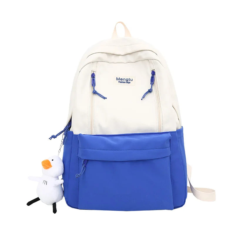 Women's Waterproof Nylon College Backpack