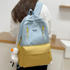 Women's Waterproof Nylon College Backpack