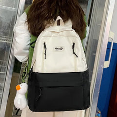 Female Waterproof College Backpack Women Nylon Laptop School Bag