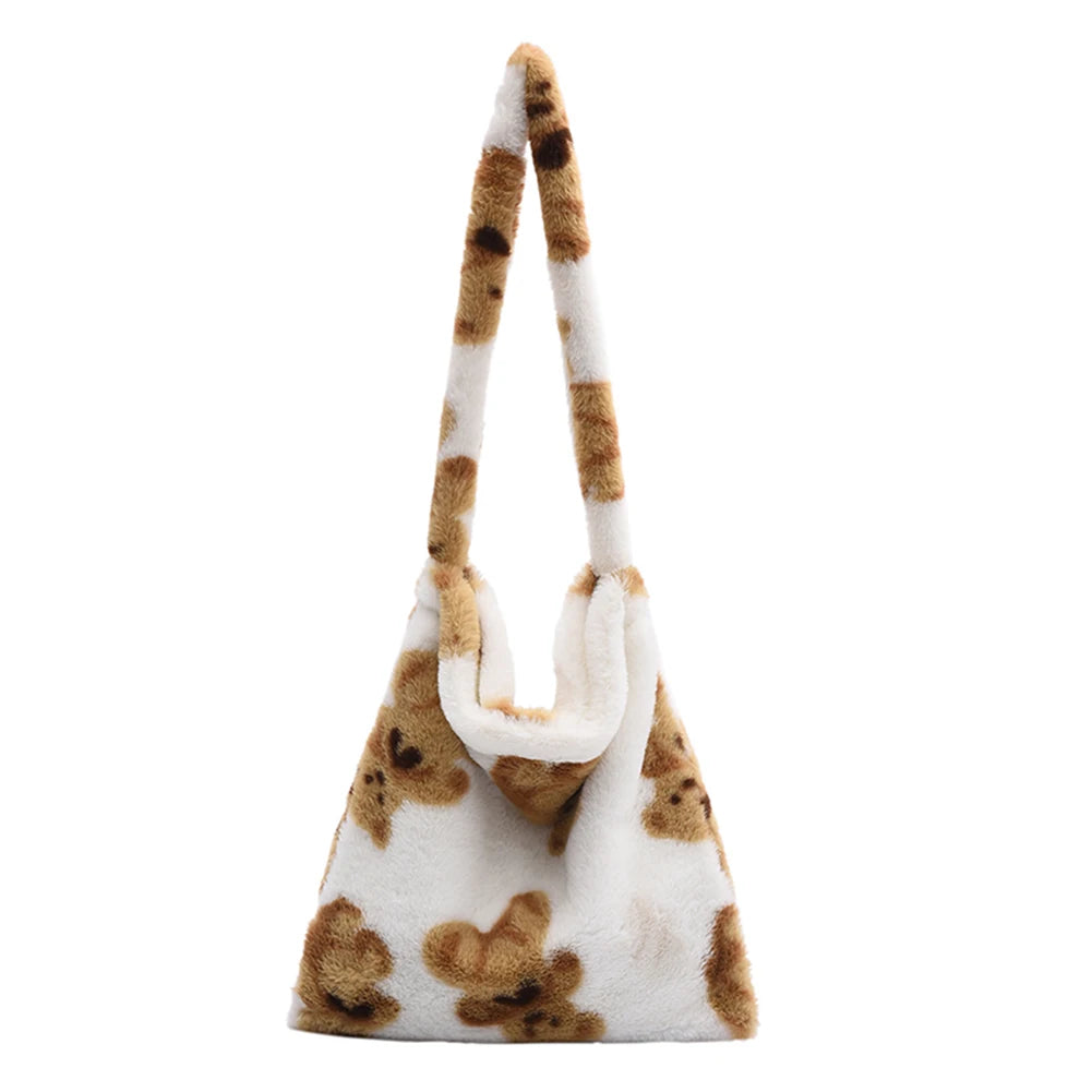 Women's Fluffy Hit Shoulder Bag Large Capacity Crossbody Bag