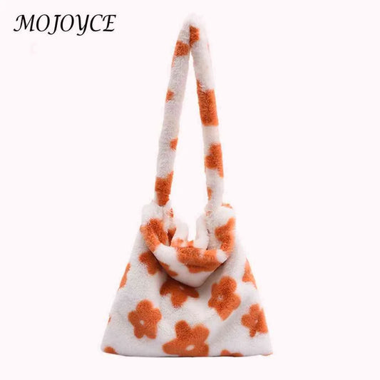 Women's Fluffy Shoulder Bag - Large Capacity Crossbody Bag