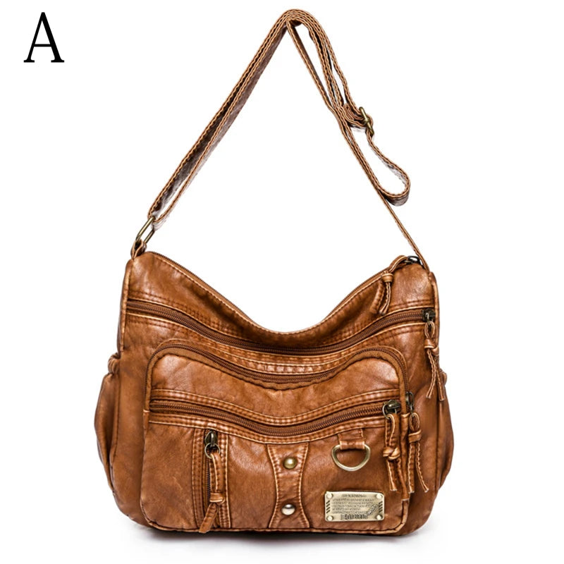 Classic Shoulder Messenger Bag for Women Large Capacity Multi-layer Crossbody