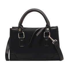 Women's Solid Shoulder Bag Crossbody Messenger PU Leather