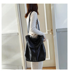 Large Capacity Hobo Handbag Leather Women Shoulder Bag