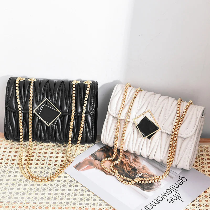 Female Ladies Chain Small Bag Single Shoulder Backpack Women Leather Bag
