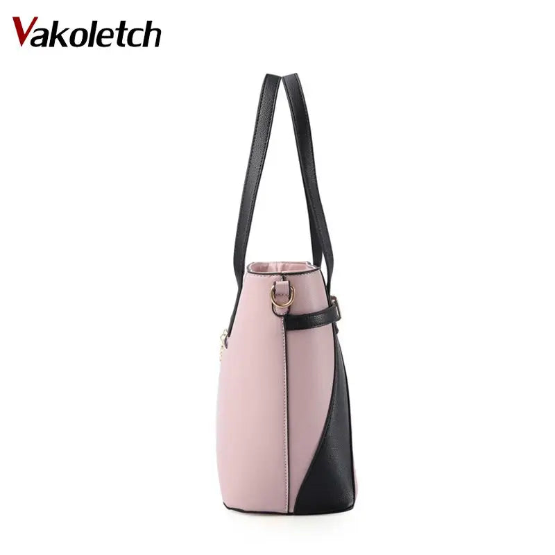 Women's Sequined Chain Messenger Bag PU Leather Handbag